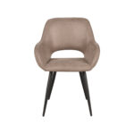 Eetkamerstoel_Fer_58x57x87_Cm_Micro_Suede_Taupe_Voorkant