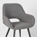 Eetkamerstoel_Fer_Grijs_Boucle_59x57x87_Cm_Detail