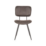 Eetkamerstoel_Fos_Antraciet_Leder_49x60x87_cm_Voorkant