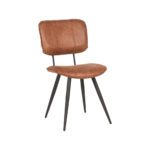 Eetkamerstoel_Fos_Cognac_Leder_49x60x87_cm_Perspectief