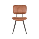Eetkamerstoel_Fos_Cognac_Leder_49x60x87_cm_Voorkant