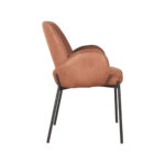 Eetkamerstoel_Jari_Microvezel_Cognac_55x60x86_cm_Zijkant