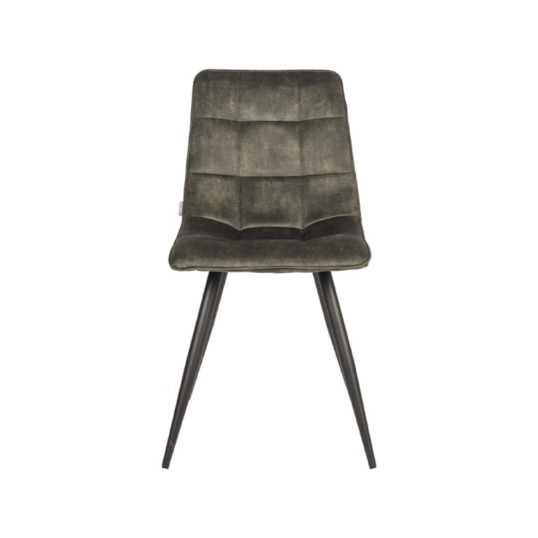 LABEL51 Eetkamerstoel Jelt - Hunter - Velours - Black Frame