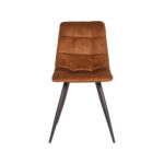 Eetkamerstoel_Jelt_Ocher_Velours_45x56x85_cm_Voorkant