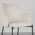 Eetkamerstoel_Joni_55x60x86_Cm_Creme_Elegance_Detail