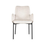 Eetkamerstoel_Joni_55x60x86_Cm_Creme_Elegance_Voorkant