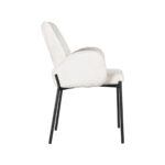 Eetkamerstoel_Joni_55x60x86_Cm_Creme_Elegance_Zijkant