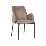 Eetkamerstoel_Joni_55x60x86_Cm_Taupe_Micro_Suede_Perspectief