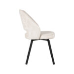 Eetkamerstoel_Lewis_52x58x84_Cm_Creme_Elegance_Zijkant