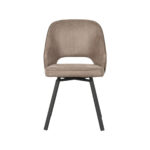 Eetkamerstoel_Lewis_52x58x84_Cm_Taupe_Micro_Suede_Voorkant
