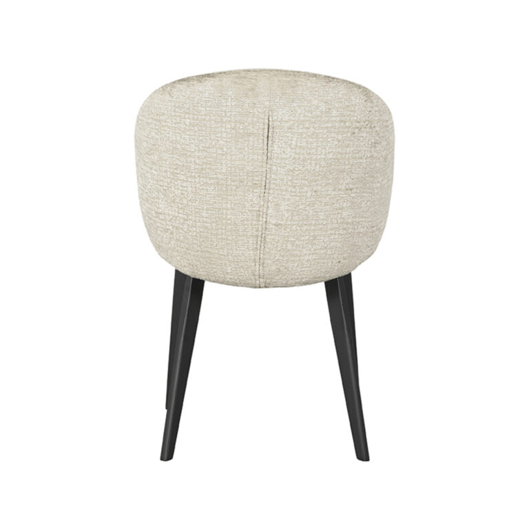 LABEL51 Eetkamerstoel Logan - Beige - Elegance - Black Frame