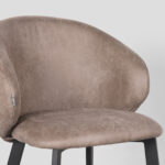 Eetkamerstoel_Logan_57x62x84_Cm_Taupe_Micro_Suede_Detail