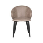 Eetkamerstoel_Logan_57x62x84_Cm_Taupe_Micro_Suede_Voorkant