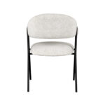 Eetkamerstoel_Lowen_Ecru_Boucle_58x60x84_cm_Achteraanzicht