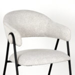 Eetkamerstoel_Lowen_Ecru_Boucle_58x60x84_cm_Detail