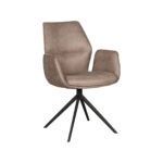 Eetkamerstoel_Mellow_58x63x92_Cm_Taupe_Micro_Suede_Perspectief_