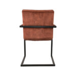 Eetkamerstoel_Milo_Rust_Velours_55x55x85_Cm_Achterkant