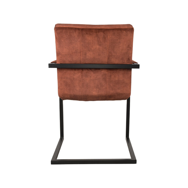 LABEL51 Eetkamerstoel Milo - Rust - Velours - Black Frame