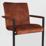 Eetkamerstoel_Milo_Rust_Velours_55x55x85_Cm_Detail