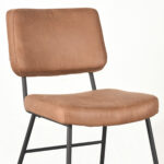 Eetkamerstoel_Noah_Cognac_Micro_Suede_47x61x85_cm_Detail