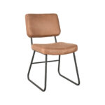 Eetkamerstoel_Noah_Cognac_Micro_Suede_47x61x85_cm_Perspectief