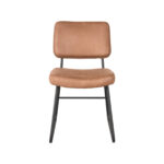 Eetkamerstoel_Noah_Cognac_Micro_Suede_47x61x85_cm_Voorkant