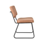 Eetkamerstoel_Noah_Cognac_Micro_Suede_47x61x85_cm_Zijkant