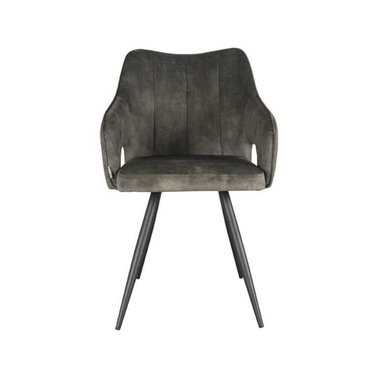 LABEL51 Eetkamerstoel Noud - Hunter - Velours - Black Frame