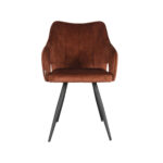 Eetkamerstoel_Noud_Rust_Velours_Voorkant
