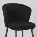 Eetkamerstoel_Whirl_Zwart_Teddy_58x60x85_Cm_Detail