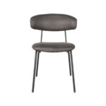 Eetkamerstoel_Zack_Antraciet_Micro_Suede_53x59x79_cm_Voorkant