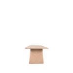Eettafel_Jule_240x100x75_cm_Naturel_Eikenhout_Zijkant