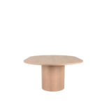 Eettafel_Oliva_150x130x75_Cm_-Uitschuifbaar_50_Cm_Naturel_Eikenhout_Zijkant