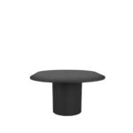 Eettafel_Oliva_150x130x78_Cm_-_Uitschuifbaar_50cm_Zwart_Eikenhout_Zijkant