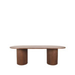 Eettafel_Oliva_240x110x75_Cm_Walnoot_Eikenhout_Voorkant