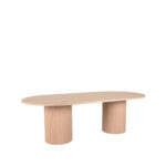 Eettafel_Oliva_240x120x75_cm_Naturel_Eikenhout_Perspectief