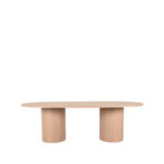 Eettafel_Oliva_240x120x75_cm_Naturel_Eikenhout_Voorkant