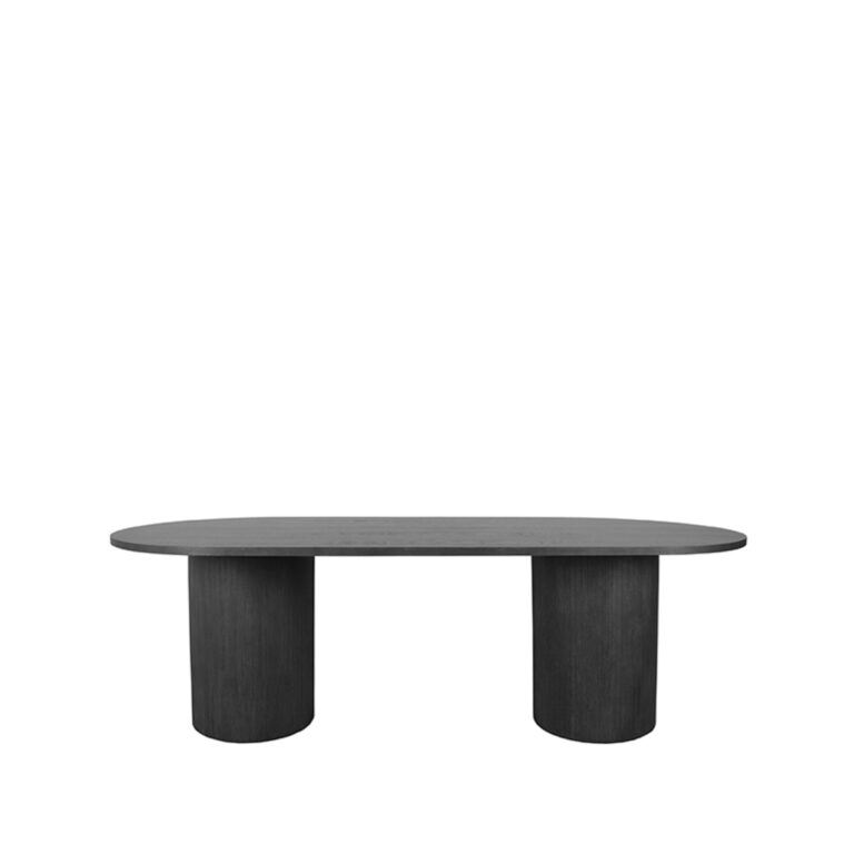 LABEL51 Eetkamertafel Oliva - Zwart - Eiken - 240x120 cm