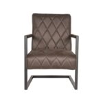 Fauteuil_Denmark_Antraciet_Microvezel_62x80x86_cm_Voorkant