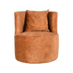 Fauteuil_Evy_65cm_Oker_Velours_Voorkant