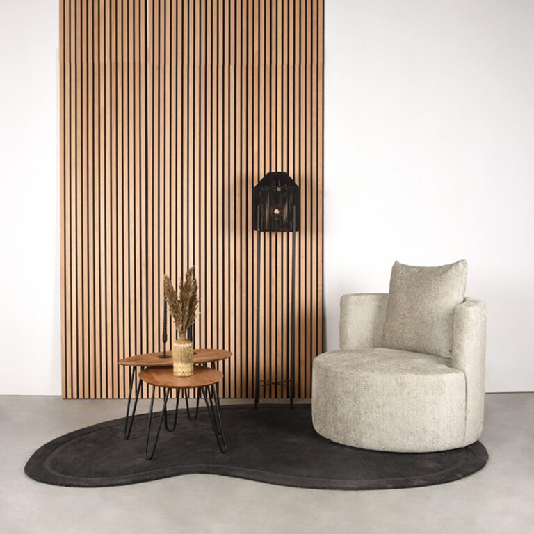 LABEL51 Fauteuil Evy - Beige - Elegance - 90 cm