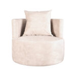 Fauteuil_Evy_90cm_Naturel_Velours_Voorkant_1