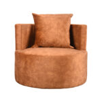 Fauteuil_Evy_90cm_Rust_Velours_Voorkant