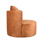 Fauteuil_Evy_90cm_Rust_Velours_Zijkant