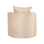 Fauteuil_Evy_90x90x75_Cm_Zand_Velours_Achterkant