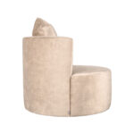 Fauteuil_Evy_90x90x75_Cm_Zand_Velours_Zijkant