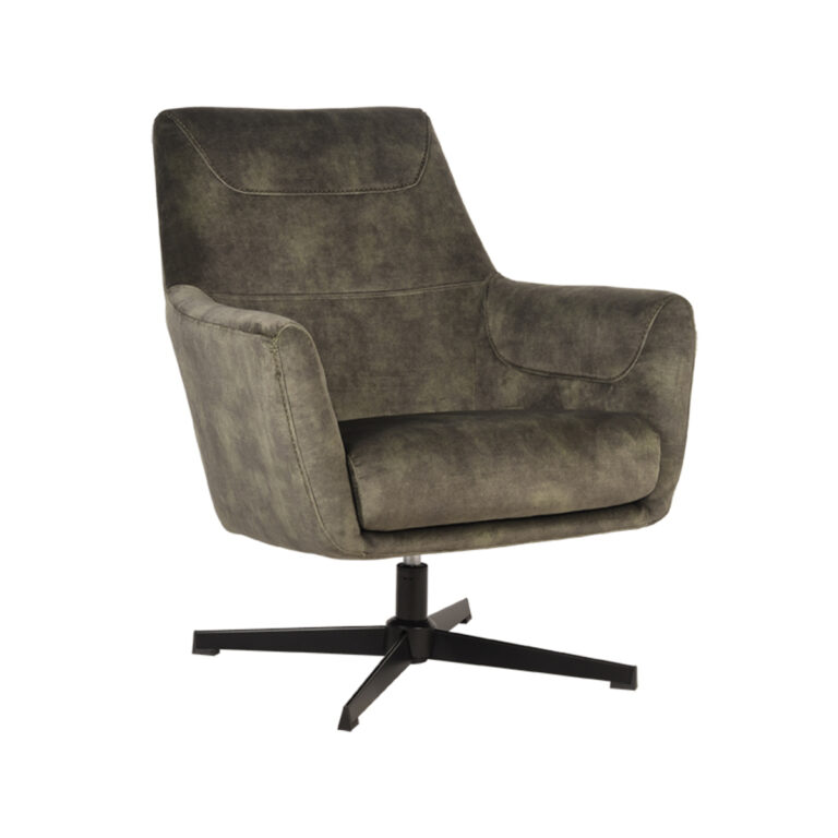 LABEL51 Armchair Toby - Hunter - Velvet - One Size