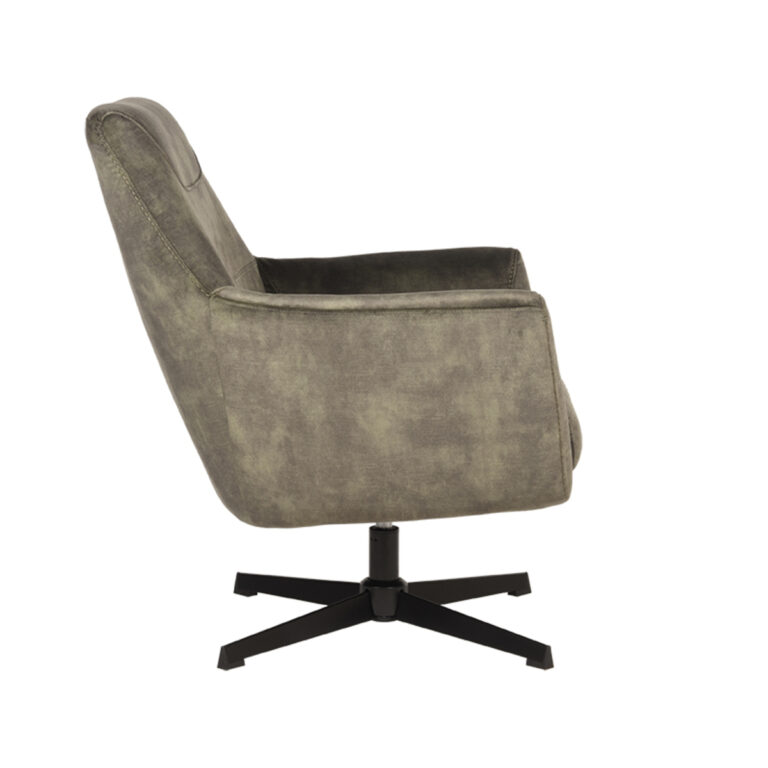 LABEL51 Armchair Toby - Hunter - Velvet - One Size