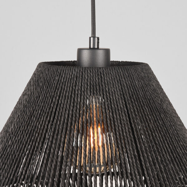 Hanglamp_Ibiza_Diamond_1-Lichts_Zwart_25x25x150_Cm_Detail