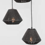 Hanglamp_Ibiza_Diamond_3-Lichts_Zwart_Jute_30x30x150_Cm_Detail